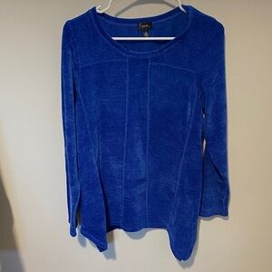 Rafaella Royal Blue Velour sweater